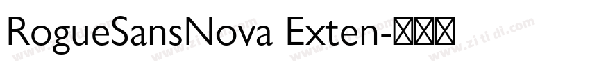 RogueSansNova Exten字体转换